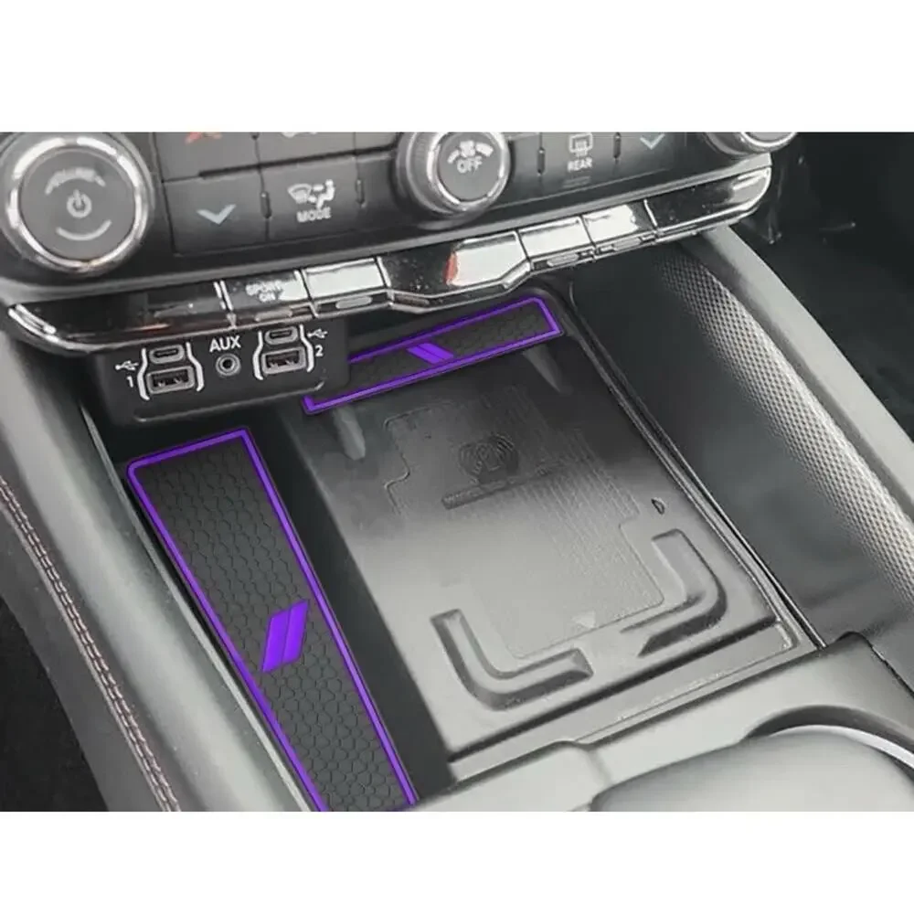 25-pc Dodge Durango 2021-2025 Accessories Cup Holder Insert Anti-dust Mat Purple